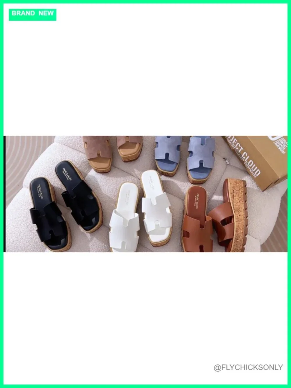 Genuine Leather Platform Wedge Sandals Memory Foam Non-Slip